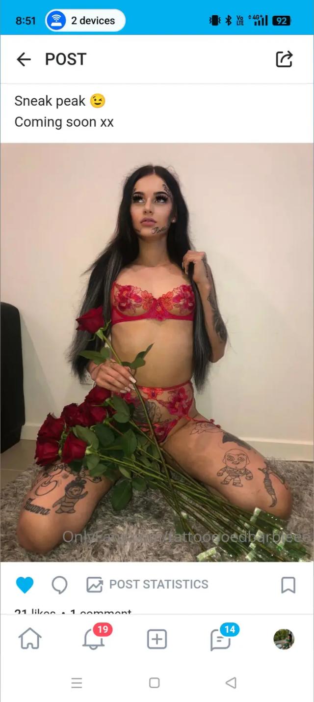 Tattooed barbiee